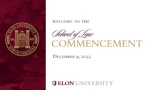 Elon University School of Law Commencement [upl. by Cirdek]