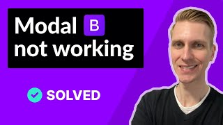 Bootstrap 5 modal not working FIXED [upl. by Anyad]