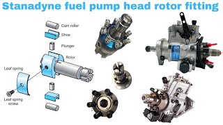 How to stanadyne fuel injection pump head rotor repair Tractor diesel pump new rotor installing [upl. by Jessi]