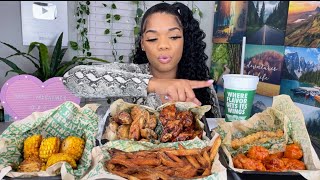 Wingstop mukbang  USHER SUPERBOWL HALFTIME SHOW  OMG LOL [upl. by Platas103]