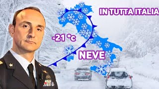 METEO ITALIA NEVE ABBONDANTISSIMA IN PIANURA E A QUOTE MOLTO BASSE QUESTA È LA DATA CONFERMATA [upl. by Eitteb]