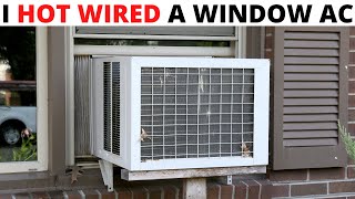 HVAC Window AC Not Cooling Window Air Conditioner Not Blowing Cold Air Hot Wiring A Window AC [upl. by Eirolam]