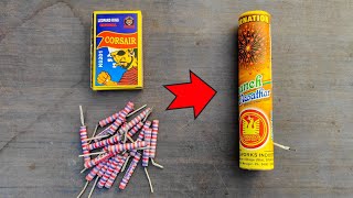 Refilled Skyshot from Bidi Bomb amp Bijli Bomb  How to make Diwali Crackers at Home [upl. by Nuahsal]