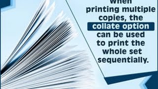 Meaning of Collate in Terms of Printing [upl. by Tonnie]