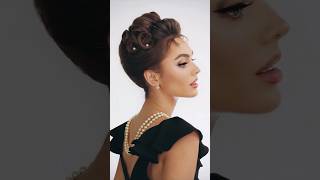 How To Holly Golightly Breakfast At Tiffanys Hair Tutorial 🥐 [upl. by Atnek]