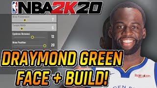 NBA 2K20 HOW TO MAKE YOUR MYPLAYER LIKE DRAYMOND GREEN DRAYMOND GREEN FACE CREATION [upl. by Anovad973]