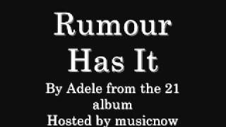 Adele Rumour Has It download link amp lyrics [upl. by Yasnyl794]