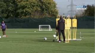 FREE KICKS in Training Balotelli Kolarov and Sinclair with Richard Wright in goal [upl. by Mountfort796]