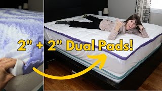 ChiXpace Dual 4quot Mattress Topper  Full Demo Review [upl. by Ahtera99]