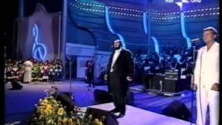 Luciano Pavarotti amp Ian Gillan  Nessun Dorma Live [upl. by Yrokcaz360]