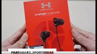 Unboxing UNDER ARMOUR JBL SPORT WIRELESS BLUETOOTH HEADSET BY HARMAN 100 ORIGINAL amp RESMI NO KW [upl. by Yelich]