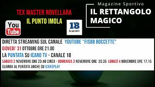 31 ottobre ore 2100  DIRETTA Tex Master Novellare VS Il Punto Imola [upl. by Annola]