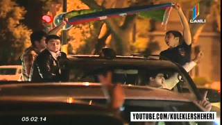 Azerbaijani people celebrating Eurovision 2011 Victory in Baku Part 1 [upl. by Redman]