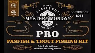 Mystery Tackle Box Pro Review Trout and Panfish Box September 2023  Whats inside [upl. by Eixela888]