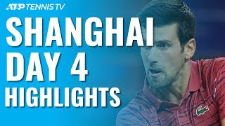 Djokovic Eases Past Shapovalov Zverev Tsitsipas Thiem Progress  Shanghai 2019 Day 4 Highlights [upl. by Ecirpak364]