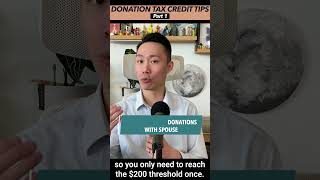 DONATION Tax Tips Part 1 ⚠️  🇨🇦Canadian Tax Tips [upl. by Nickolai551]