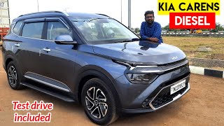 KIA Carens Diesel drive review  Luxury variant  smooth and moderate power  Birlas Parvai [upl. by Gleich]