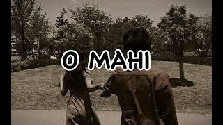 O MAHI song lyrics in hindi 💖❤️ music trending zeemusiccompany [upl. by Godred341]