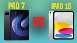 Xiaomi Pad 7 vs iPad 10  Full Specs Compare Tablets [upl. by Nosmoht419]