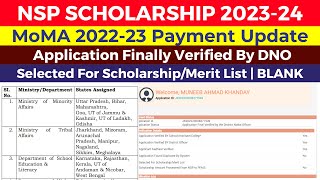 NSP Scholarship 202223 Payment Update  NSP MoMA Scholarship Big Update FreshRenewal Students [upl. by Ive]