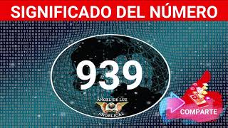 NUMEROLOGÍA🤍Significado del número 939❓ Numero 939 en lo espiritual🙏numero 939 NUMERO [upl. by Htiek]