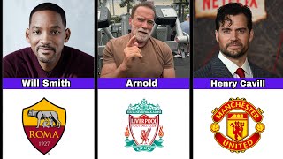 Celebrities And Their Favourite Football Club [upl. by Burgwell249]