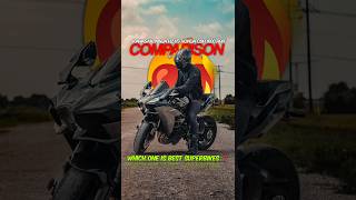 Kawasaki Ninja H2 vs Honda CBR1000 RRR Fireblade SP  comparison 💥  shorts shortvideo trending [upl. by Yrome253]