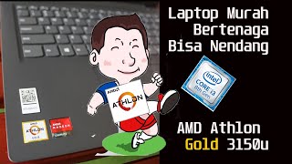 Laptop AMD Athlon Gold 3150u Termurah Tendang I3 gen 8 LENOVO V14 udah SSD [upl. by Enaffit678]