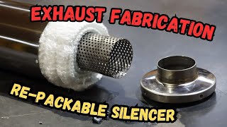 EXHAUST FABRICATION  REPACKABLE SILENCER for DALLARA F397 [upl. by Rihana555]