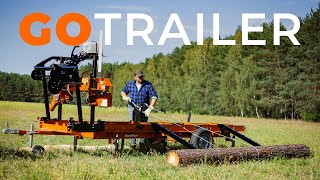 GO Trailer for LX50 LX25 and LX55 Series Portable Sawmills  WoodMizer [upl. by Dolly]