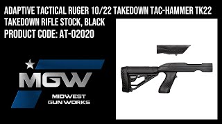 Adaptive Tactical Ruger 1022 Takedown TacHammer TK22 Takedown Rifle Stock Black  Part AT02020 [upl. by Flemming413]