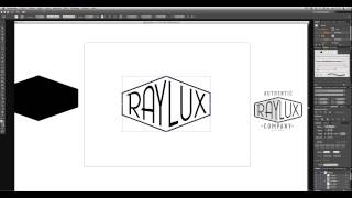 Logo Retro texte à la forme  tutoriel illustrator [upl. by Ayirp]