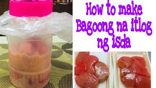 How to make Bagoong na itlog ng isda [upl. by Selia]