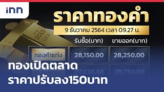 ทองเปิดตลาดราคาปรับลง150บาท  เกาะสถานการณ์ 1130 น [upl. by Dagall]