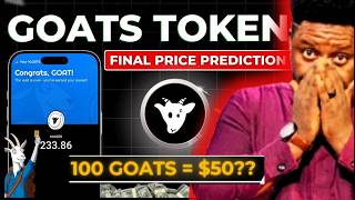 Goat Airdrop Listing Price  350 is possible with Goat Token [upl. by Tomasz]