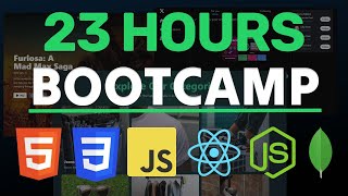 23 HOURS Free Coding Bootcamp  Build 4 Awesome Projects [upl. by Boswall994]