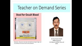 Stool for occult blood examination  Hindi [upl. by Samuela462]