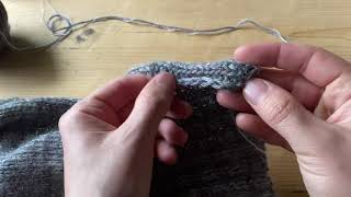 Picking up edge stitches in a ratio 11 [upl. by Dekow]