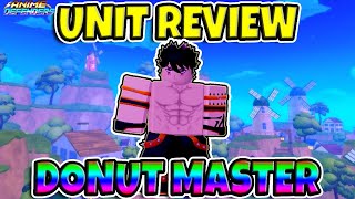 Donut Master Unit Review  Anime Defenders [upl. by Howard]