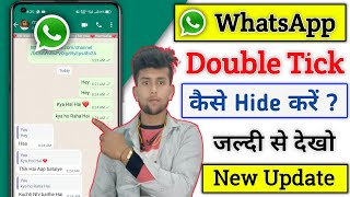 whatsapp no double tick settings  how to hide whatsapp double tick whatsapp single tick only 2022 [upl. by Tarkany190]