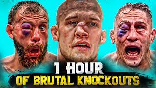 1 Hour Of Brutal Knockouts  Bare Knuckle MMA Boxing amp Kickboxing [upl. by Nodla]