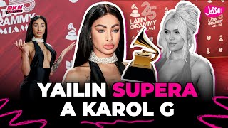 YAILIN LA MÁS VIRAL SUPERA A KAROL G EN LOS LATIN GRAMYS 2024 [upl. by Cockburn]