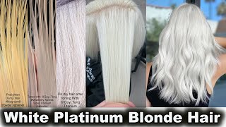 How to get WHITE PLATINUM BLONDE Hair [upl. by Nicholle]