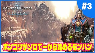 【MHWMHWIB】3 モンスターハンターワールド・アイスボーン「ポンコツがソロで一から始めるモンハン」 攻略動画 ハンマー [upl. by Mcevoy]