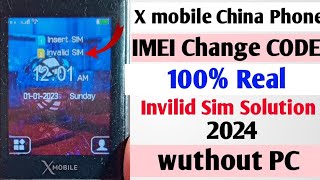 Xmobile imei change new Code [upl. by Ecidnac]