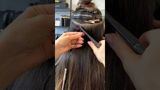 HIDDEN ROW INSTALL  WEFT HAIR EXTENSIONS [upl. by Nowtna]