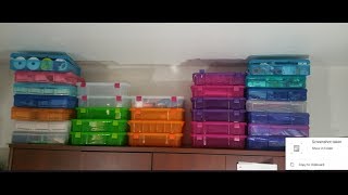 Reorganizing With COSTCO Project Boxes by Creative Options Iris scrapbook cases [upl. by Odlanir]