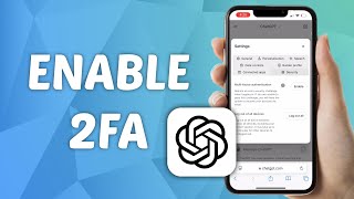 How to Turn OFF 2 Multi Factor Authentication on ChatGPT [upl. by Ecerahc]