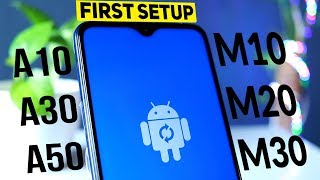 Samsung M10M20M30 A10 A30 A50 First Time Setup Initial boot First Boot [upl. by Htabazile]