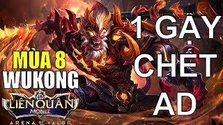 Cách Ngộ Không đi lane mùa 8 gánh team  Late game quá dễ 1 gậy Ad bay Arena of Valor [upl. by Faucher519]